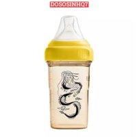 Bình sữa Hegen Rồng Vàng 240ml núm ti size M từ 3 – 6 tháng chất liệu PPSU cao cấp