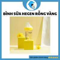 Bình sữa Hegen rồng vàng chính hãng phiên bản giới hạn chào mừng năm mới Fullbox 240ml núm 2 (3-6 tháng)