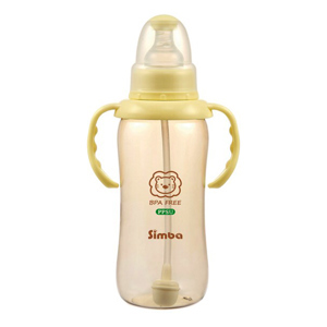 Bình sữa hồ lô tay cầm hút tự động nhựa PPSU Simba S6115 - 320ml