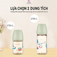 Bình sữa kichi cổ rộng ppsu có cảm biến nhiệt cao cấp 170ml/270ml