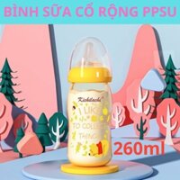 Bình sữa KICHI PPSU CỔ RỘNG cao cấp 260ml