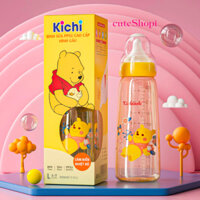 Bình Sữa Kichilachi Cổ Hẹp PPSU 150ml 250ml Bình Sữa Cho Bé Cao Cấp Tặng Kèm 1 Núm Vú Cổ Hẹp