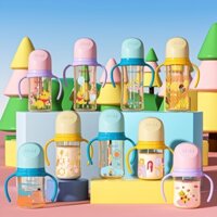 Bình sữa Kichilachi cổ rộng quai cầm cao cấp PP 160ML/300ML.