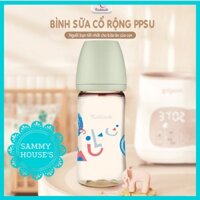 Bình sữa KICHILACHI hoạ tiết mây ( Kichi mây, Kichi cloud) size 170ml/270ml cho bé SAMMY HOUSE'S