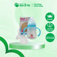 Bình Sữa Kichilachi Silicon - 150Ml (2 Chức Năng Thìa Và Núm Ti)