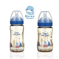 Bình sữa KUKU cổ rộng nhựa PPSU KU5874/KU5876