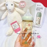 Bình sữa Moyuum Cloud, mẫu mới Limited 2021 Họa Tiết Xanh Lá 270ml