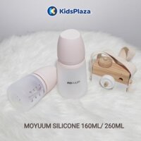 Bình sữa Moyuum silicone 160ml/260ml chính hãng cho bé