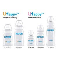 Bình sữa Natur U-Happy 60/120/240ml cổ hẹp/cổ rộng