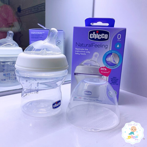 Bình sữa Natural Feeling 6M+ Chicco chảy nhanh 330ml