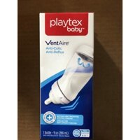 Bình sữa nghiêng cổ rộng cho bé Playtex baby VentAire 3M+ chống đầy hơi, chống trào ngược 3M+ 266ml của Mỹ