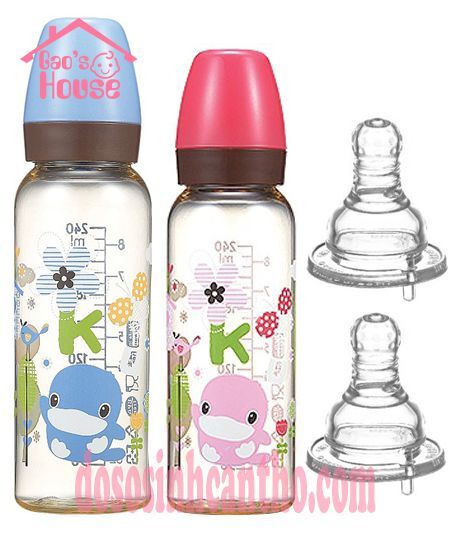 Bình Sữa Nhựa PES Cổ Thường Kuku KU5851A - 240 ml
