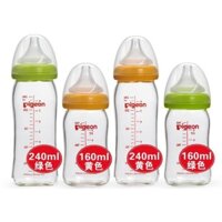 Bình sữa nhựa Pigeon cổ rộng (160ml,240ml)