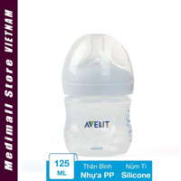 Bình sữa nhựa PP Philips Avent SCF690/13 cổ rộng 125 ml (0 - 1 tháng) - Chính hãng