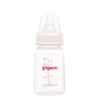 Bình sữa nhựa PP Pigeon vuông cổ hẹp 120 ml (0 – 4 tháng)