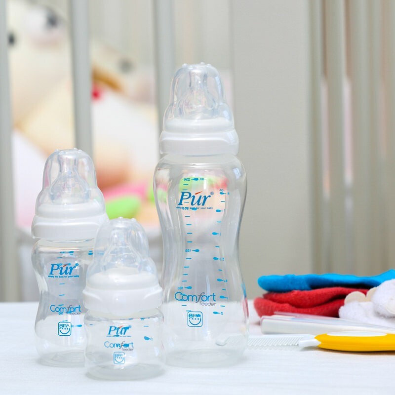 Bình sữa nhựa PP Pur Comfort Feeder 120 ml