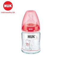 Bình sữa Nuk Disney thủy tinh núm ti Silicon (120ml, 240ml)