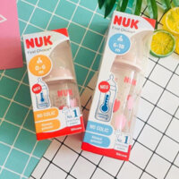 Bình sữa NUK PP cảm biến nhiệt cho trẻ sơ sinh núm ti S1-M (150ml)