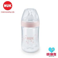 Bình sữa NUK PP Nature Sense 260ml núm ti Silicone S2-M NU21496