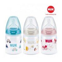 Bình sữa NUK Premium Choice nhựa PP 150ml núm ty silicone S1-M cho bé (0-6 tháng) - (Thương hiệu Đức) - bình sữa cổ rộng