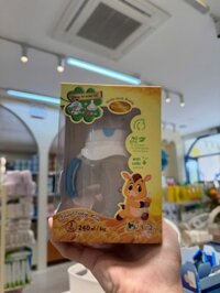 Bình sữa núm ti kèm uống tập hút cho bé Chi Chi 240ml