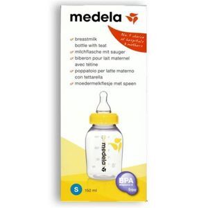 Bình sữa đơn có núm vú Medela 150ml