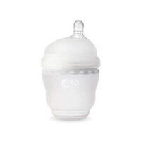 Bình sữa Olababy silicone cổ rộng 120ml (Trắng)