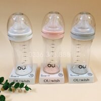 Bình sữa Ou Wish 140ml/260ml Hàn quốc ( Tặng kèm nắp trữ sữa)