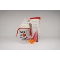 Bình sữa PAPA – AMOS BABY 250ml có tay cầm (cổ rộng)