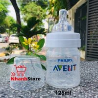 Bình sữa Philips Avent Classic 125ml (Cho bé từ 0 đến 3 tháng, Núm số 01)