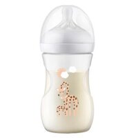 Bình sữa Philips Avent mô phỏng tự nhiên họa tiết Hươu cao cổ 260ml (SCY903/66, 1M+)