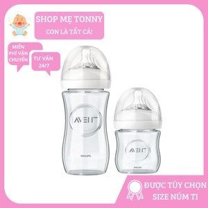 Bình sữa Philips Avent Natural thủy tinh 8oz 240ml