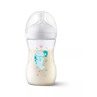 BÌnh sữa Philips AVENT Natural 260ml hoạ tiết chú Hải Cẩu mẫu mới