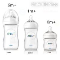 Bình Sữa PHILIPS AVENT NATURAL 60ML/125ML/330ML Hàng Chính Hãng - Embé Mỡ