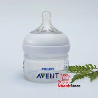 Bình sữa Philips AVENT Natural 60ml cho trẻ sơ sinh [Núm số 0]