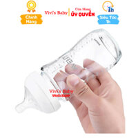 Bình sữa Philips Avent thủy tinh 240ml Natural Cổ Rộng Chống Đầy Hơi Chống Sặc - 1 Đổi 1 Nếu Lỗi NSX