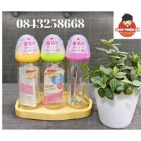 Bình sữa Pigeon 160ml cổ rộng PPSU Plus với núm vú silicone siêu mềm Plus