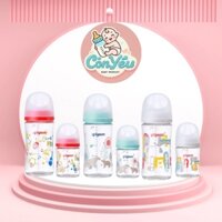 Bình Sữa Pigeon | Bình Sữa Thuỷ Tinh Nội Địa Nhật | Bình Sữa Pigeon Cổ Rộng | Dung Tích 160ml 240ml