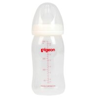 Bình sữa Pigeon cho bé nhựa PP cổ rộng 240ml
