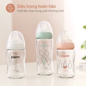 Bình sữa cổ rộng Pigeon 300ml