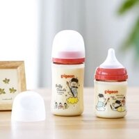 Bình sữa Pigeon cổ rộng nhựa PPSU thế hệ thứ 3 240ml nội địa Nhật