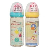 Bình sữa Pigeon nhựa PPSU cổ rộng 240ml-160ml
