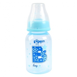 Bình sữa Pigeon PP cao cấp màu hồng bé gái - 120ml