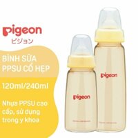 Bình sữa Pigeon PPSU Cổ hẹp 240 ml -