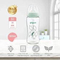 Bình sữa Pigeon T-Ester Plus – Chiếc Lá 300ml