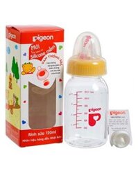 Bình sữa Pigeon tròn trơn 120ml