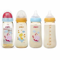 Bình Sữa Pigoen Cổ Rộng Nhựa PPSU 330ml