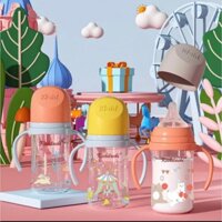 Bình Sữa PP cổ rộng có quai cầm không BPA an toàn cho Bé 160ml / 240ml/ 300ml Kichilachi