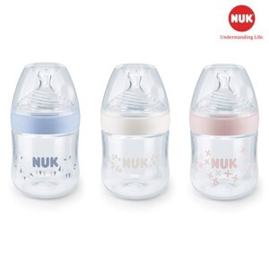 Bình sữa PP Nuk Nature Sense núm silicone S1-M NU21497 - 150ml