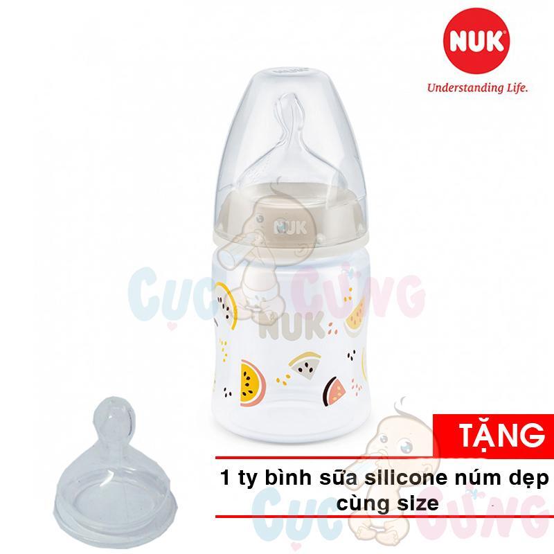 Bình sữa PP Nuk núm silicone S1-M NU66132 - 150ml